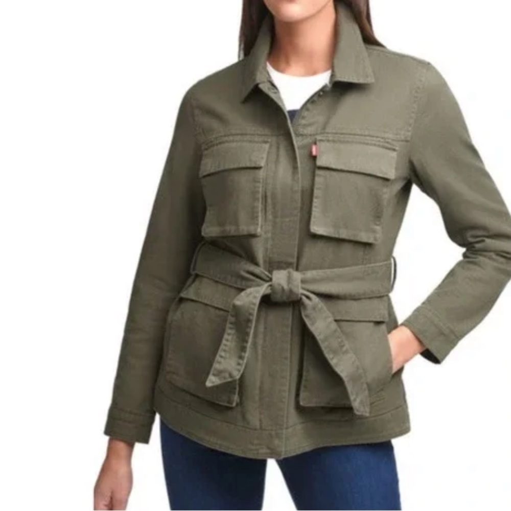 Levi’s SAFARI DENIM JACKET IN OLIVE size large